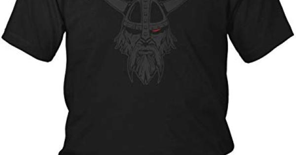 Valhalla Rising Vikings Odin Symbole de Rune Guerrier avec Casque Nordique Nordic Homme du Nord vanVerden North T-Shirt pour Homme Cadeau