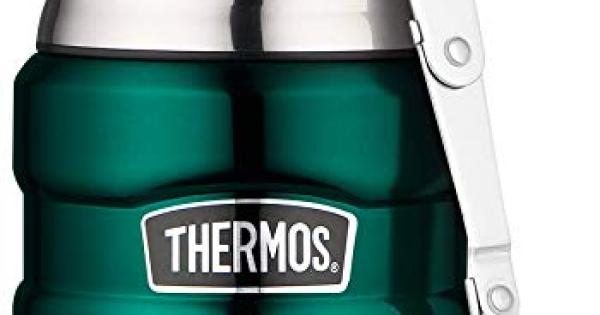 THERMOS Isolierflasche Stainless King Trink Flasche Edelstahl Pine Green 0.47L