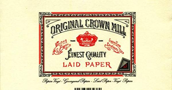 effetto seta 50 fogli A5 Original Crown Mill Blocco di carta pergamena liscia 